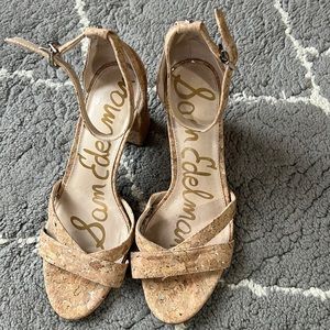 Sam Edelman Cork Heels Size 8